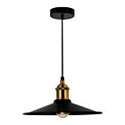 CWI Lighting Brave 9605P10-1-101 1-Light 60W Black Mini Pendant