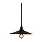CWI Lighting Brave 9605P13-1-101 Black 1 Light 60W Pendant