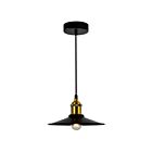 CWI Lighting Brave 9605P9-1-101 1-Light 60W Black Mini Pendant