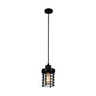 CWI Lighting Bray 9607P4-1-101 Black 1 Light 60W Pendant