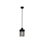 CWI Lighting Bray 9607P4-1-101 Black 1 Light 60W Pendant