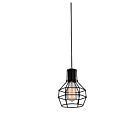 CWI Lighting Secure 9608P6-1-101 Black 1 Light 60W Pendant