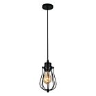 CWI Lighting Tomaso 9610P4-1-101 Black 1 Light 60W Pendant