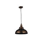CWI Lighting Vogel 9612P11-1-128 Antique Copper 1 Light 60W Pendant