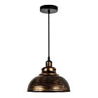 CWI Lighting Vogel 9612P11-1-128 Antique Copper 1 Light 60W Pendant