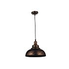 CWI Lighting Vogel 9612P15-1-128 Antique Copper 1 Light 60W Chandelier