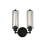 CWI Lighting Benji 9624W10-2-101 Black 2 Lights 120W Wall Sconce