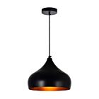 CWI Lighting Dynamic 9633P9-1-101 1-Light 60W Black Chandelier