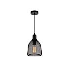 CWI Lighting Drea 9638P7-1-101 Black 1 Light 60W Pendant