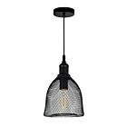 CWI Lighting Drea 9638P7-1-101 Black 1 Light 60W Pendant
