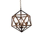 CWI Lighting Amazon 9641P20-4-128 Antique forged copper 4 Lights 160W Chandelier