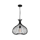 CWI Lighting Darleen 9650P16-1-101 Black 1 Light 60W Chandelier