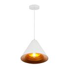 CWI Lighting Keila 9666P10-1-142 Matte White And Gold 1 Light 60W Pendant