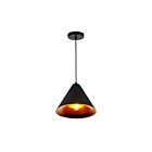 CWI Lighting Keila 9666P10-1-143 Black And Gold 1 Light 60W Pendant