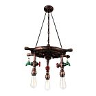 CWI Lighting Manor 9718P22-3-210-A Speckled copper 3 Lights 180W Chandelier