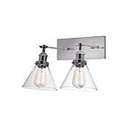 CWI Lighting Eustis 9735W15-2-613 Polished Nickel 2 Lights 120W Wall Sconce