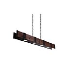 CWI Lighting Pago 9748P59-4-101 Black And Wood 4 Lights 28W Chandelier