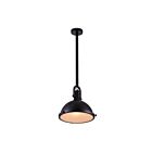CWI Lighting Strum 9760P12-1-101 Black 1 Light 60W Pendant