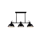 CWI Lighting Strum 9760P50-3-101 Black 3 Lights 180W Chandelier