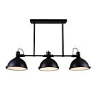 CWI Lighting Strum 9760P50-3-101 Black 3 Lights 180W Chandelier