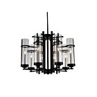 CWI Lighting Sierra 9827P26-8-101 Black 8 Lights 480W Chandelier