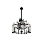 CWI Lighting Sierra 9827P38-12-101 Black 12 Lights 720W Chandelier