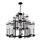 CWI Lighting Sierra 9827P38-12-101 Black 12 Lights 720W Chandelier