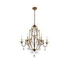 CWI Lighting Electra 9836P28-6-125 Oxidized Bronze 6 Lights 360W Chandelier