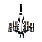 CWI Lighting Vanna 9858P27-6-101 Black 6 Lights 360W Chandelier