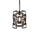 CWI Lighting Litani 9913P10-1-205 Brown 1 Light 60W Pendant