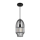 CWI Lighting Alethia 9942P7-1-101 Black 1 Light 60W Pendant