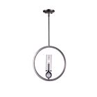 CWI Lighting Elton 9951P15-1-606 Satin Nickel 1 Light 60W Chandelier
