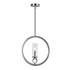 CWI Lighting Elton 9951P15-1-606 Satin Nickel 1 Light 60W Chandelier