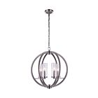 CWI Lighting Elton 9951P19-6-606 Satin Nickel 6 Lights 360W Chandelier