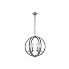 CWI Lighting Elton 9951P19-6-606 Satin Nickel 6 Lights 360W Chandelier