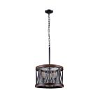 CWI Lighting Parsh 9954P16-3-101 Pewter 3 Lights 180W Chandelier