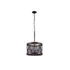 CWI Lighting Parsh 9954P16-3-101 Pewter 3 Lights 180W Chandelier