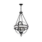 CWI Lighting Arkansas 9957P20-4-101 Black 4 Lights 240W Chandelier