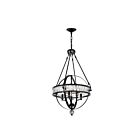 CWI Lighting Arkansas 9957P20-4-101 Black 4 Lights 240W Chandelier