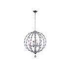 CWI Lighting Esia 9970P19-4-601 Chrome 4 Lights 240W Chandelier