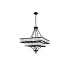 CWI Lighting Shalia 9972P23-8-101 Black 8 Lights 480W Chandelier