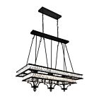 CWI Lighting Shalia 9972P47-20-101 20-Lights 1200W Black Chandelier