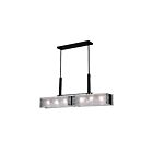 CWI Lighting Assunta 9973P45-6-101 Black 6 Lights 240W Chandelier