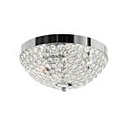 CWI Lighting Globe QS8357C12C Chrome 3 Lights 120W Flush Mount