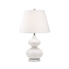 Dainolite 180T-WH 1-Light 60W White Incandescent Table Lamp