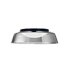 Dainolite 3145-LEDFH18-SM-MB Crawford 1-Light 35W Matte Black LED Flush Mount