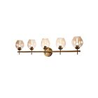 Dainolite ABI-365W-VB Abii 5-Lights 200W Vintage Bronze Halogen Vanity