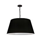 Dainolite BRY-L-BK-797 Brynn 1-Light Black Chain Pendant