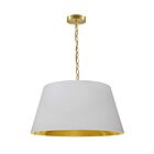 Dainolite BRY-M-AGB-692 Brynn 1-Light 100W Aged Brass Chain Pendant
