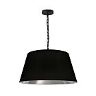 Dainolite BRY-M-BK-697 Brynn 1-Light 100W Black Chain Pendant